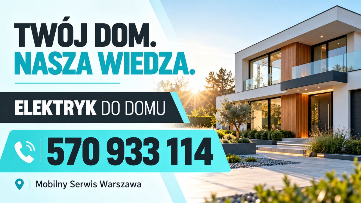 Dom — jasny turkusowy plakat poziomy