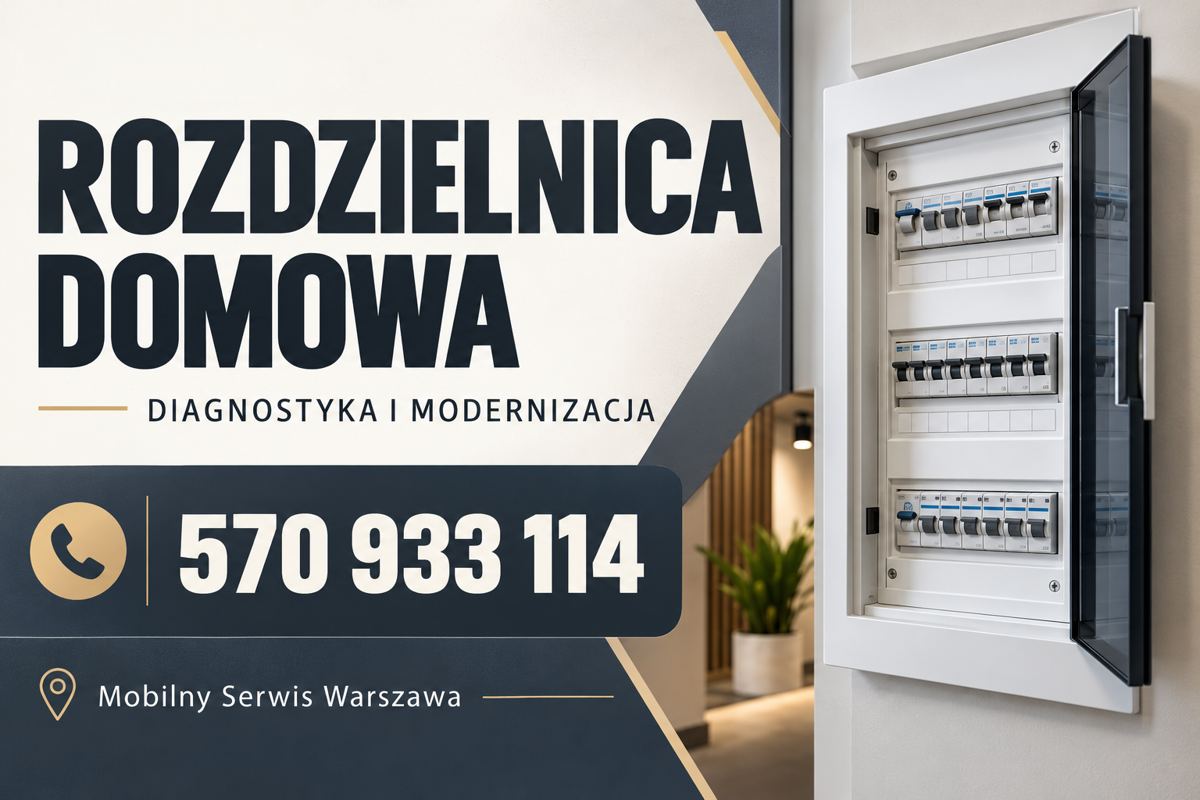 Rozdzielnica — łupkowy plakat poziomy