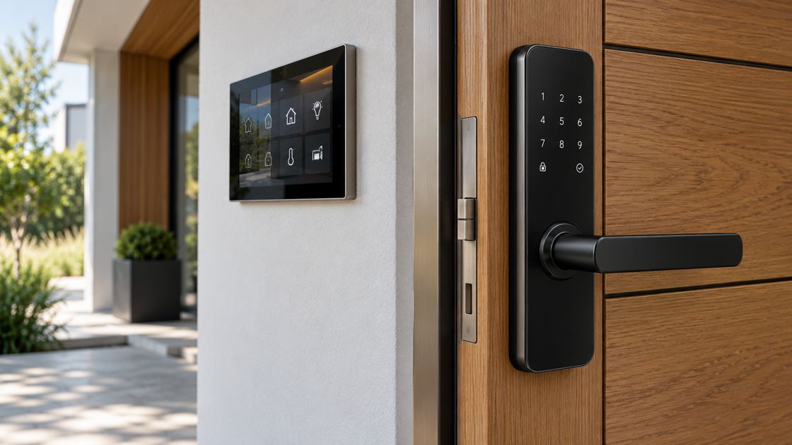 Panel smart home i zamek elektroniczny